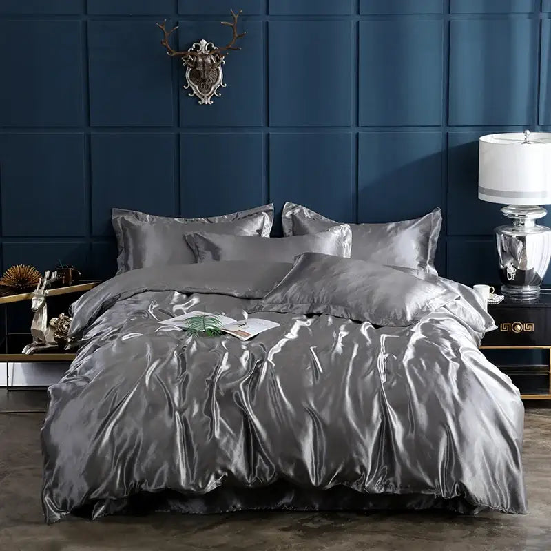 DecorBites™ Luxury Solid Color Bedding Set Twin Queen King