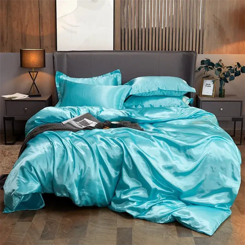 DecorBites™ Luxury Solid Color Bedding Set - Twin/Queen/King