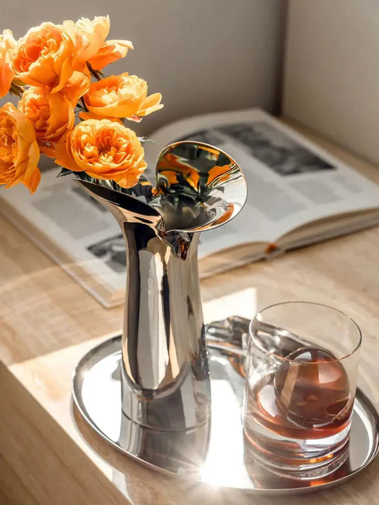 DecorBites™ Luxury Stainless Steel Vase for Home Decor