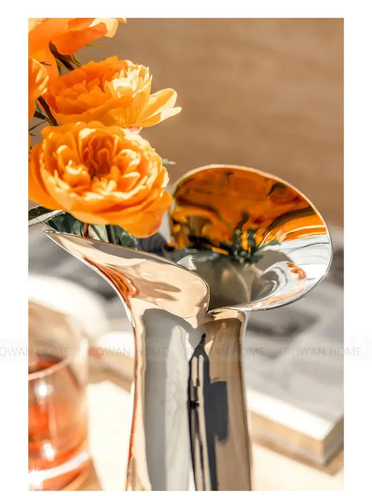 DecorBites™ Luxury Stainless Steel Vase for Home Decor