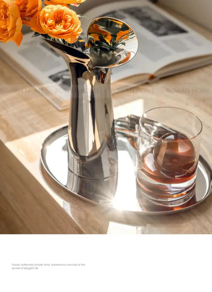 DecorBites™ Luxury Stainless Steel Vase for Home Decor
