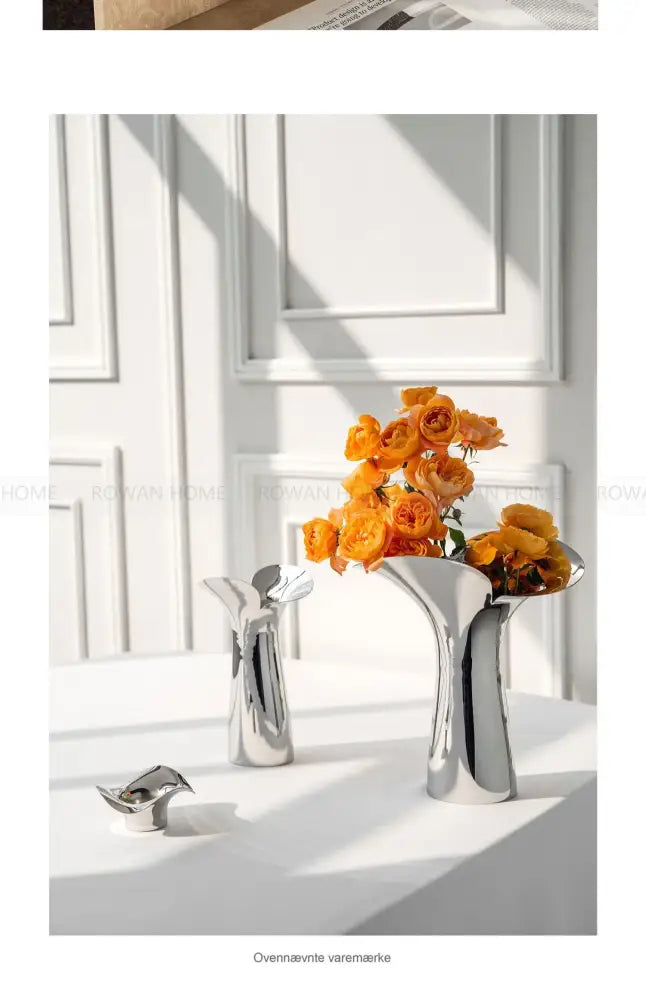 DecorBites™ Luxury Stainless Steel Vase for Home Decor