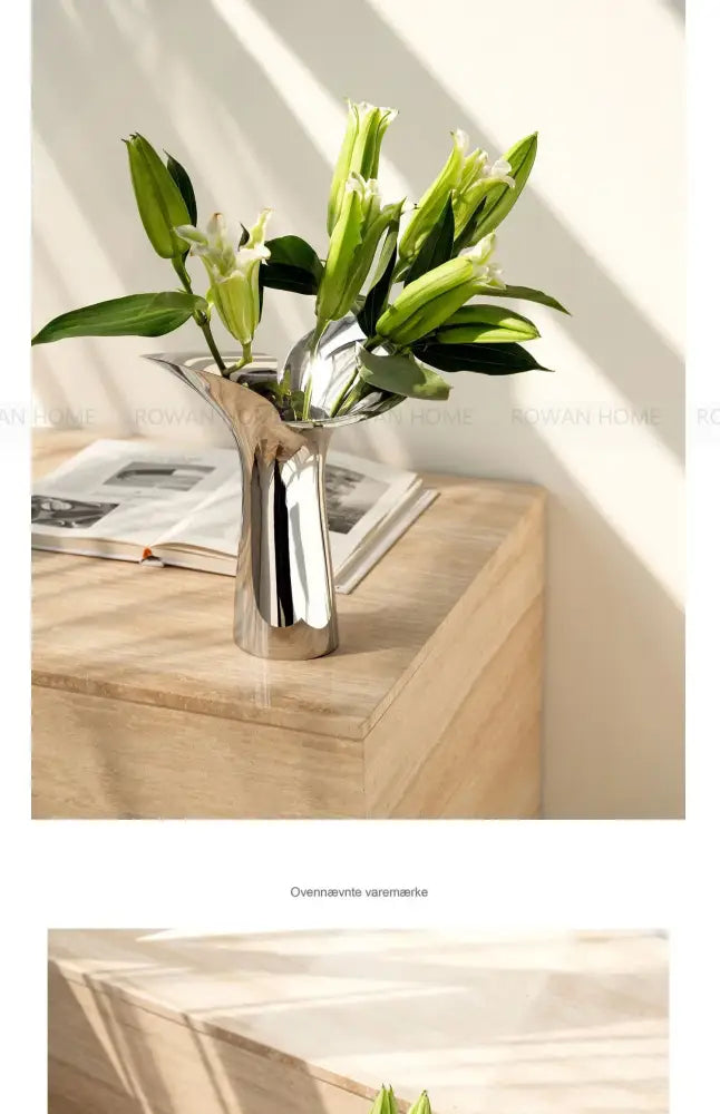 DecorBites™ Luxury Stainless Steel Vase for Home Decor