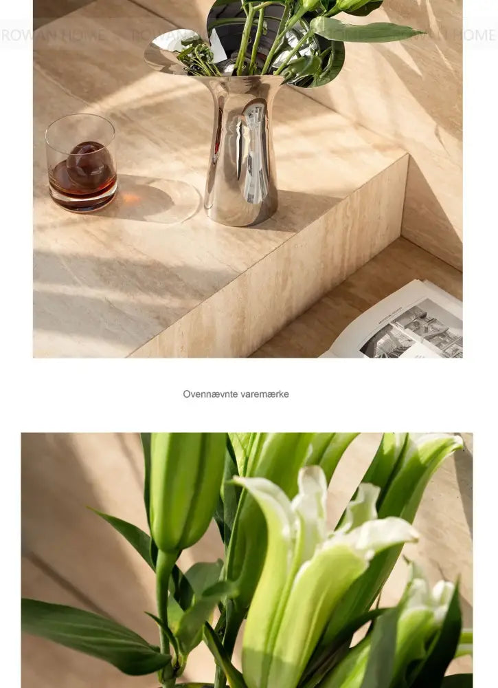 DecorBites™ Luxury Stainless Steel Vase for Home Decor