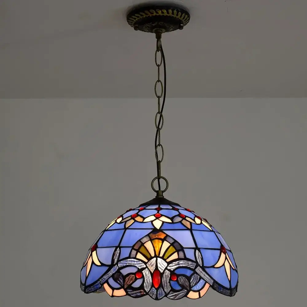 DecorBites™ Luxury Tiffany Style Stained Glass Pendant Light