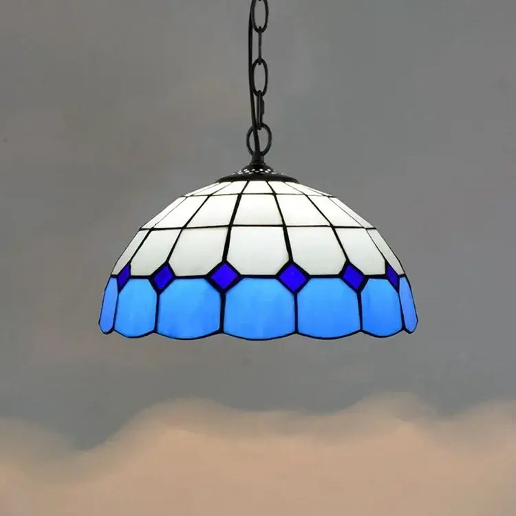 DecorBites™ Luxury Tiffany Style Stained Glass Pendant Light