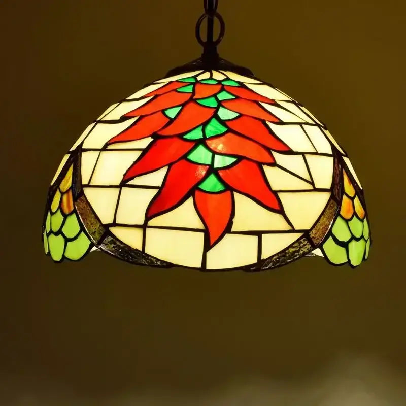 DecorBites™ Luxury Tiffany Style Stained Glass Pendant Light