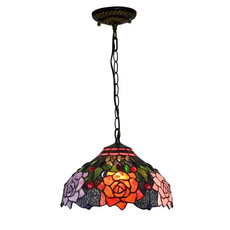 DecorBites™ Luxury Tiffany Style Stained Glass Pendant Light