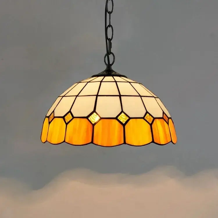 DecorBites™ Luxury Tiffany Style Stained Glass Pendant Light