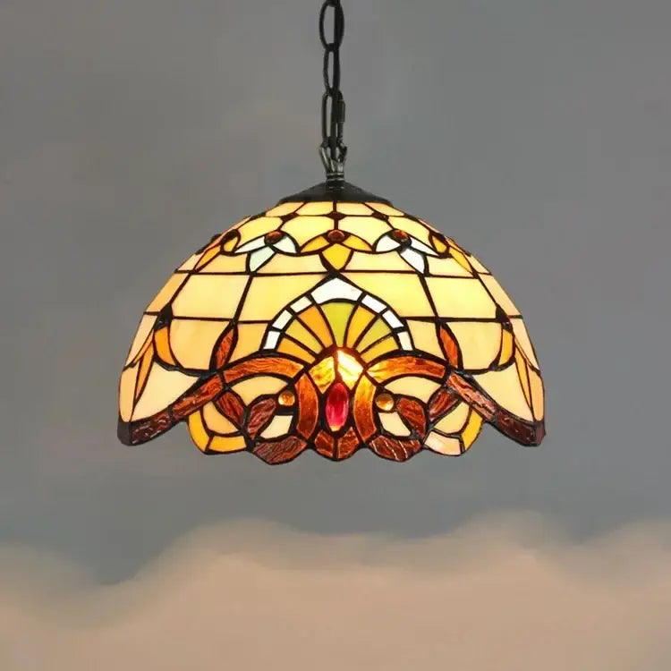 DecorBites™ Luxury Tiffany Style Stained Glass Pendant Light