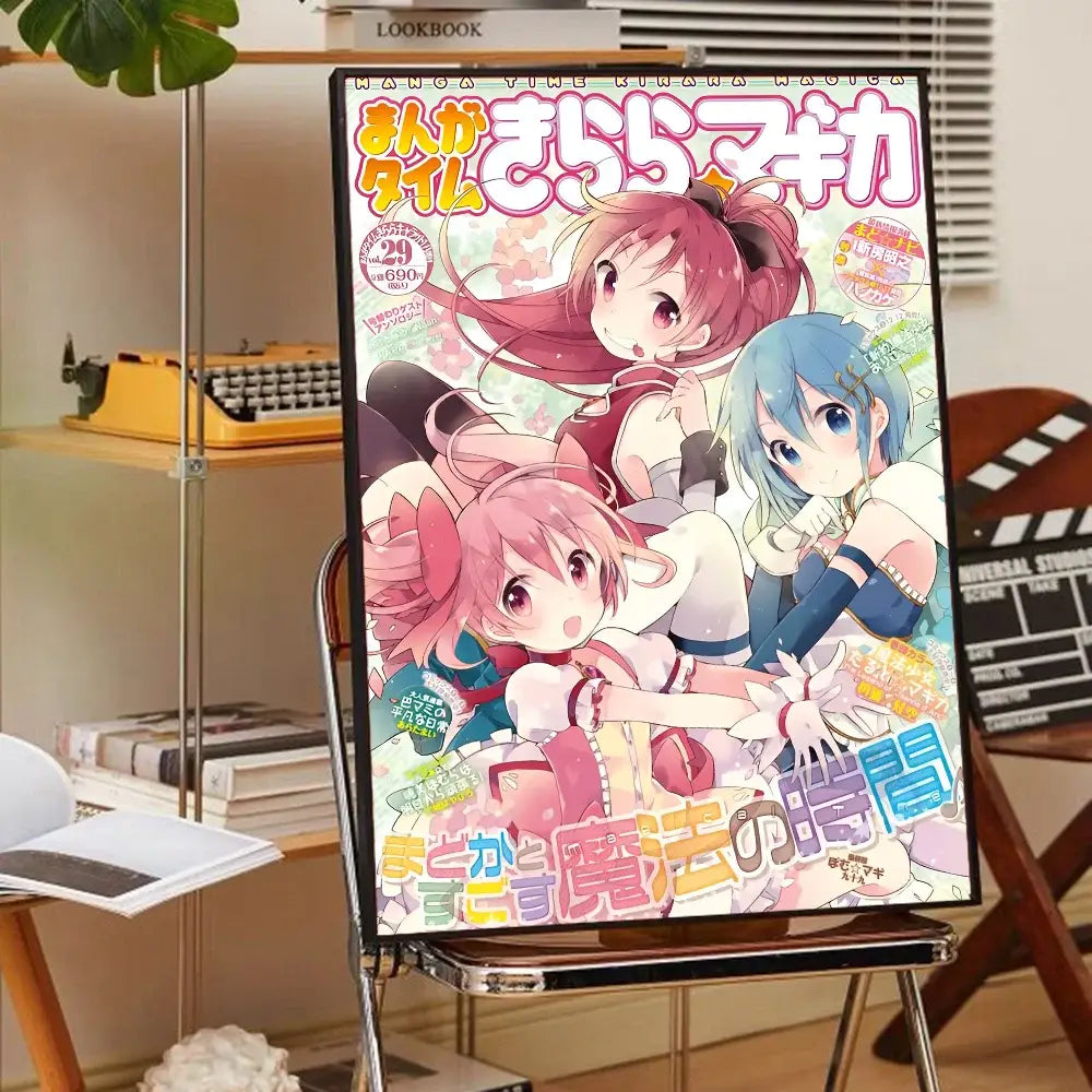 DecorBites™ Madoka Magica Anime Poster - High-Quality Wall Art