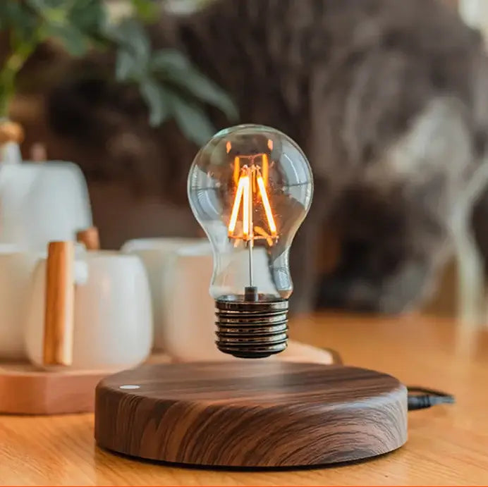 DecorBites™ Magnetic Levitation Lamp Creativity Floating Glass LED Bulb Home Office Desk Decoration Birthday Gift Table Novelty Night Light