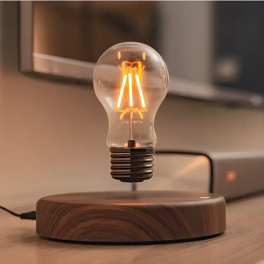 DecorBites™ Magnetic Levitation Lamp Creativity Floating Glass LED Bulb Home Office Desk Decoration Birthday Gift Table Novelty Night Light