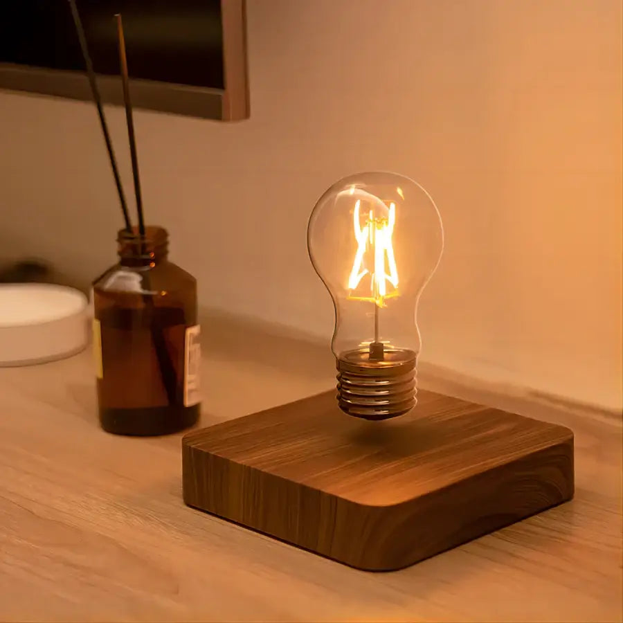 DecorBites™ Magnetic Levitation Lamp Creativity Floating Glass LED Bulb Home Office Desk Decoration Birthday Gift Table Novelty Night Light