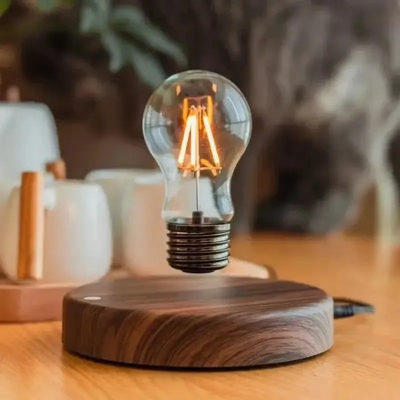 DecorBites™ Magnetic Levitation Lamp Creativity Floating Glass LED Bulb Home Office Desk Decoration Birthday Gift Table Novelty Night Light