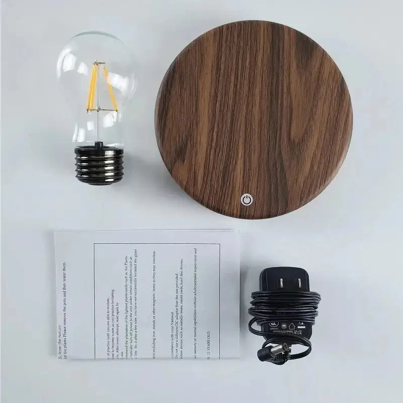 DecorBites™ Magnetic Levitation Lamp Creativity Floating Glass LED Bulb Home Office Desk Decoration Birthday Gift Table Novelty Night Light