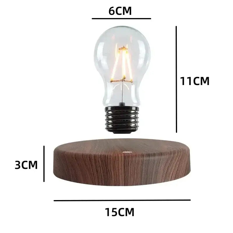 DecorBites™ Magnetic Levitation Lamp Creativity Floating Glass LED Bulb Home Office Desk Decoration Birthday Gift Table Novelty Night Light