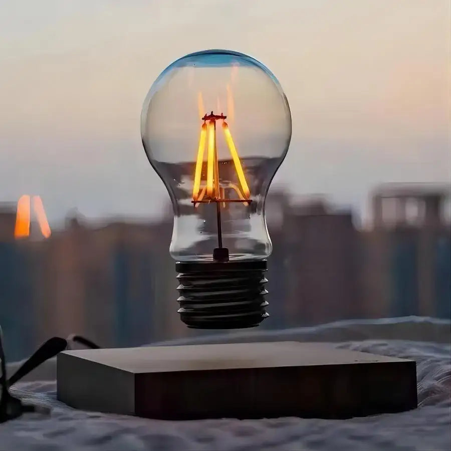 DecorBites™ Magnetic Levitation Lamp Creativity Floating Glass LED Bulb Home Office Desk Decoration Birthday Gift Table Novelty Night Light