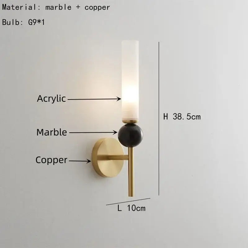 DecorBites™ Marble Sconce Wall Light