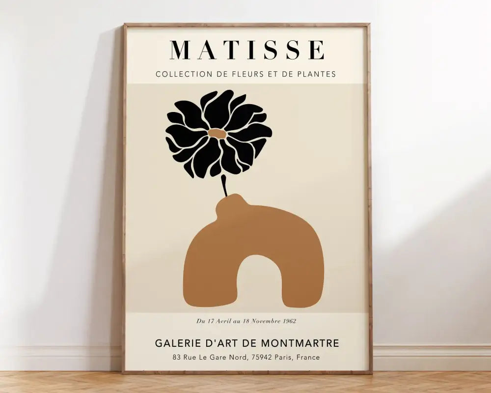 DecorBites™ Matisse Botanical Flower Poster Collection