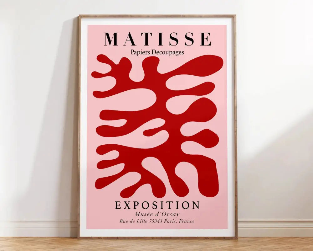 DecorBites™ Matisse Floral Prints- Abstract Flowers Canvas Exhibition