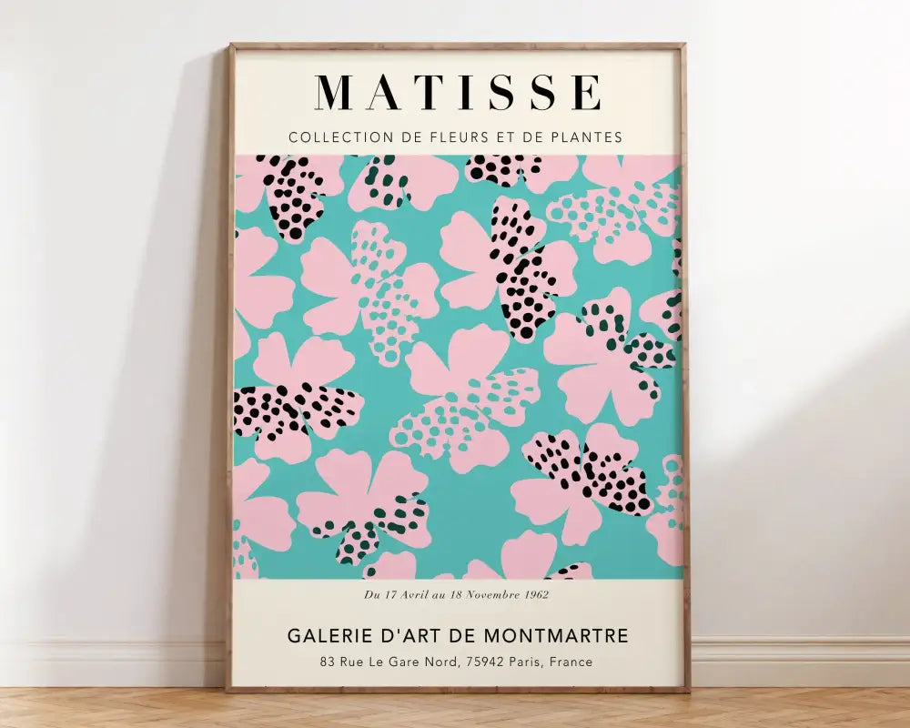 DecorBites™ Matisse Floral Prints- Abstract Flowers Canvas Exhibition