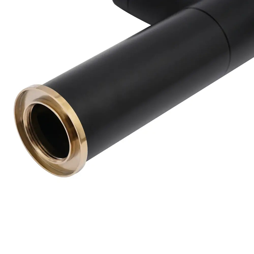 DecorBites™ Matte Black & Gold Bathroom Faucet, Dual Water Modes