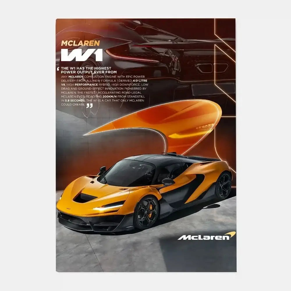 ملصق فاخر لديكور المنزل من DecorBites™ Mclaren P1 GTR