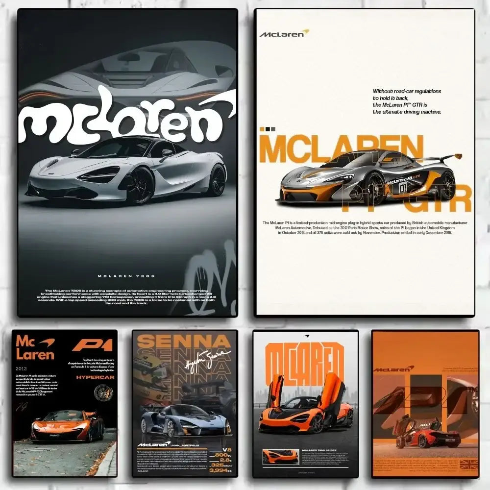 ملصق فاخر لديكور المنزل من DecorBites™ Mclaren P1 GTR