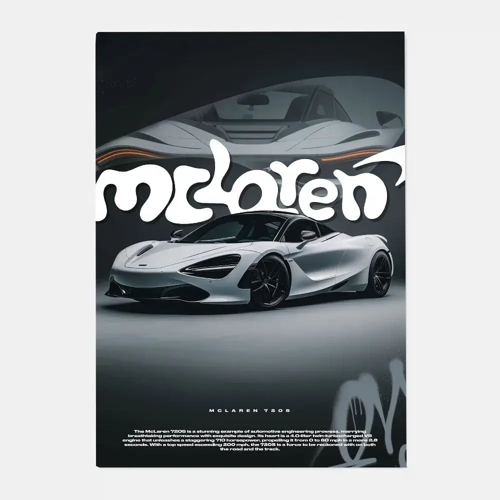 ملصق فاخر لديكور المنزل من DecorBites™ Mclaren P1 GTR