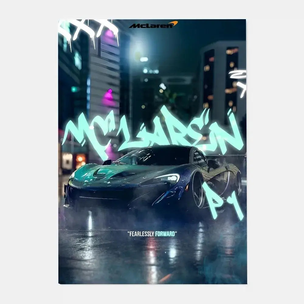 ملصق فاخر لديكور المنزل من DecorBites™ Mclaren P1 GTR