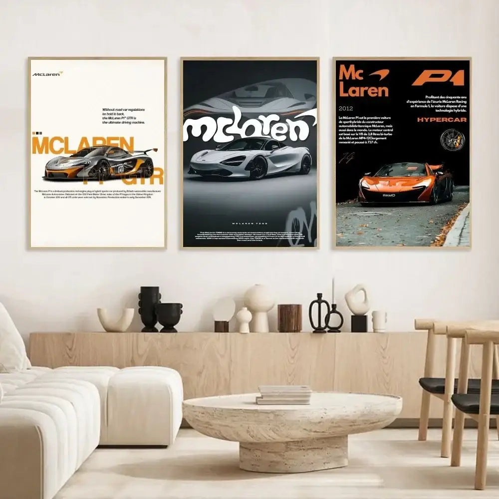 ملصق فاخر لديكور المنزل من DecorBites™ Mclaren P1 GTR