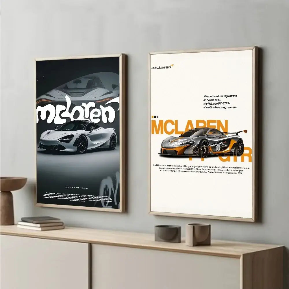 ملصق فاخر لديكور المنزل من DecorBites™ Mclaren P1 GTR