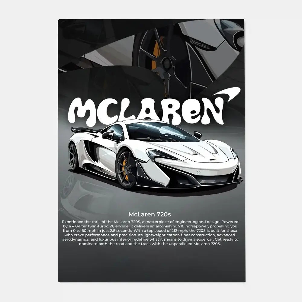 ملصق فاخر لديكور المنزل من DecorBites™ Mclaren P1 GTR