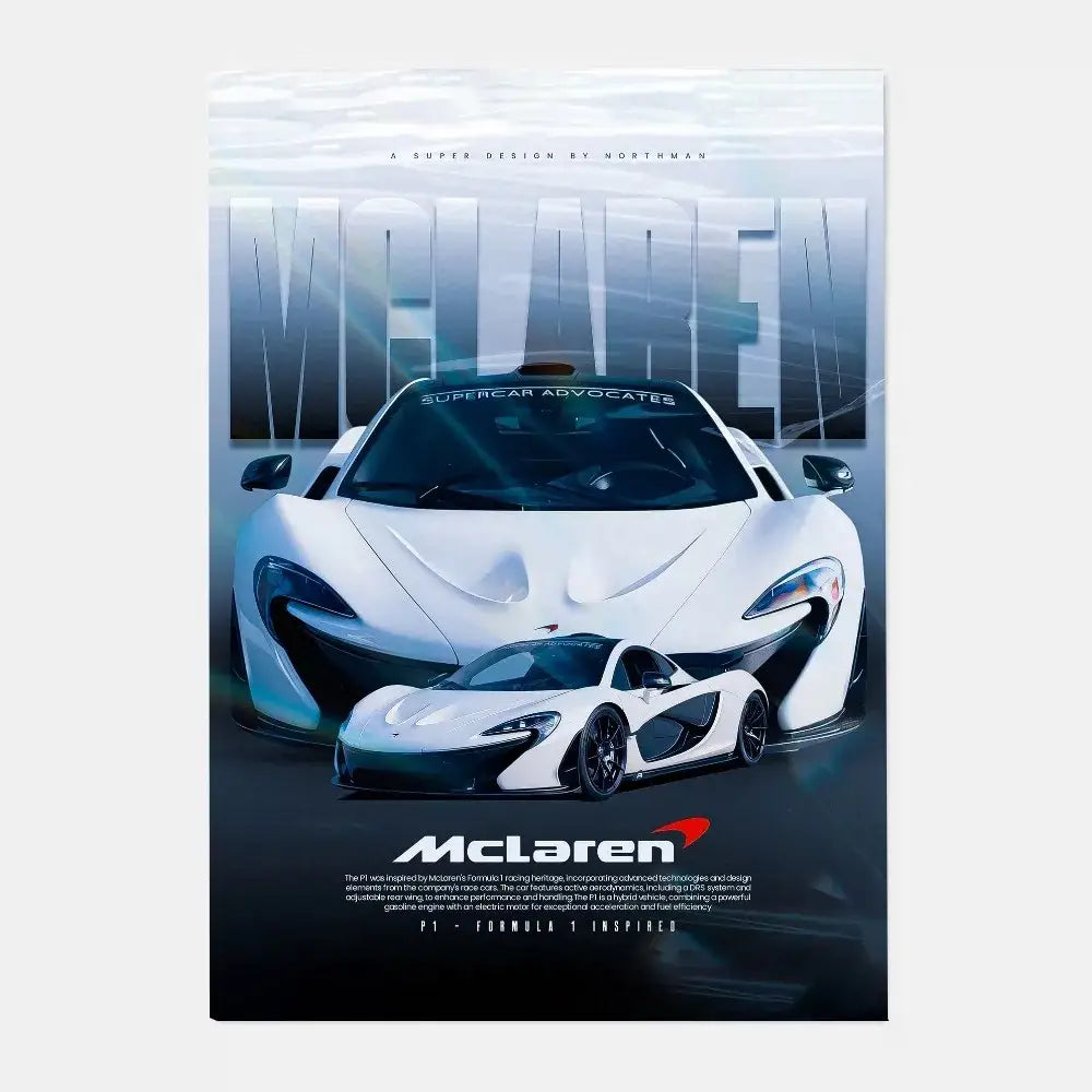 ملصق فاخر لديكور المنزل من DecorBites™ Mclaren P1 GTR
