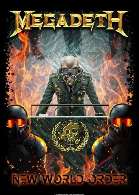 DecorBites™ Megadeth Canvas Poster: Rock Music Wall Art
