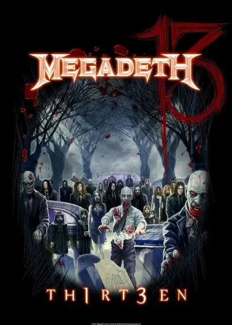 DecorBites™ Megadeth Canvas Poster: Rock Music Wall Art