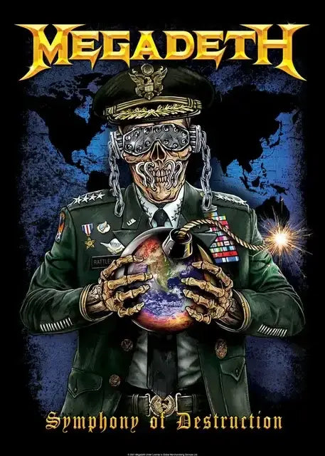 DecorBites™ Megadeth Canvas Poster: Rock Music Wall Art