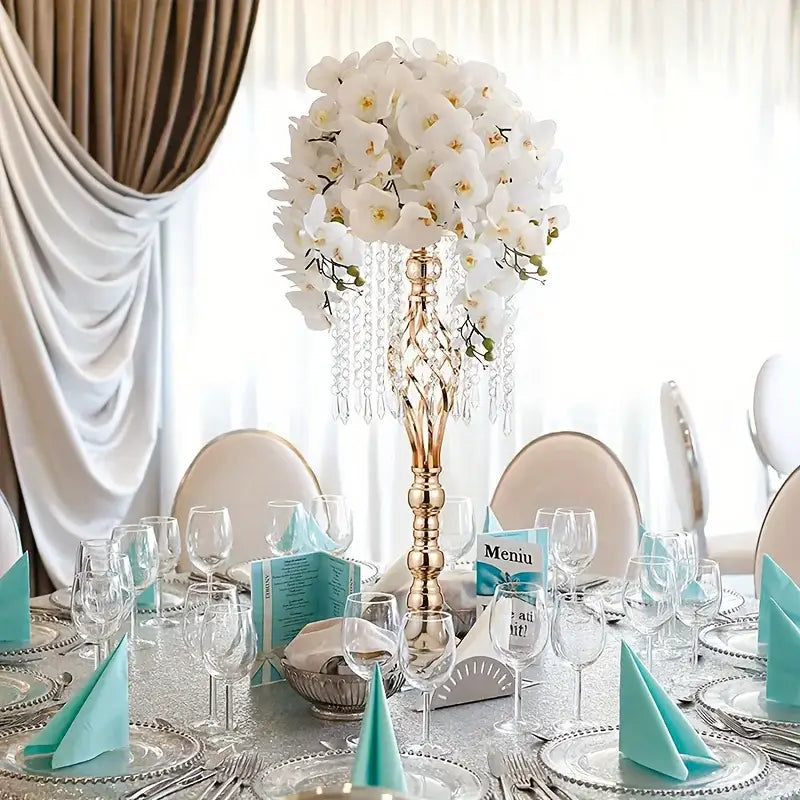 DecorBites™ Metal Flower Vases for Wedding Centerpieces