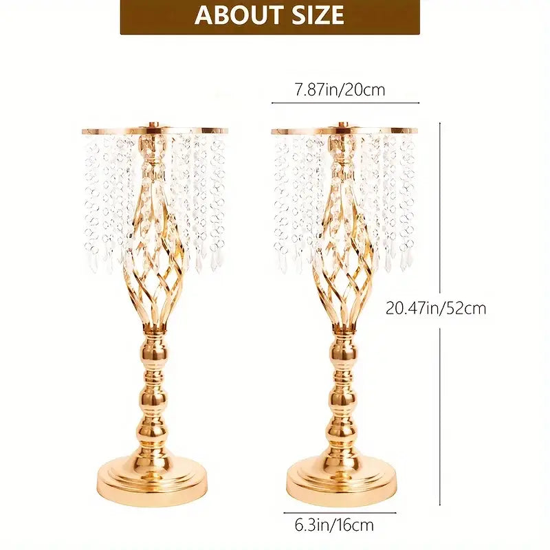 DecorBites™ Metal Flower Vases for Wedding Centerpieces