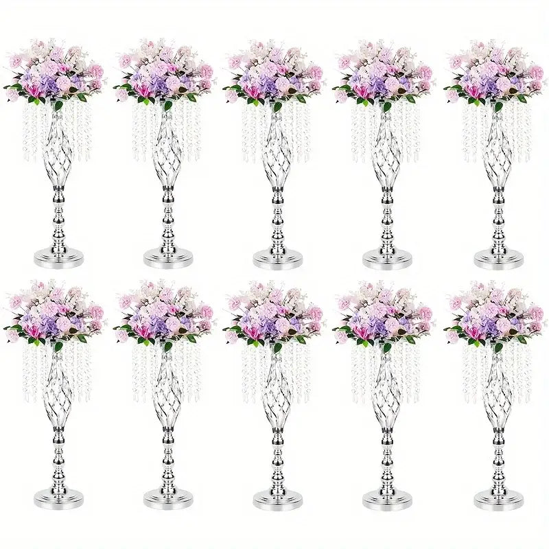 DecorBites™ Metal Flower Vases for Wedding Centerpieces