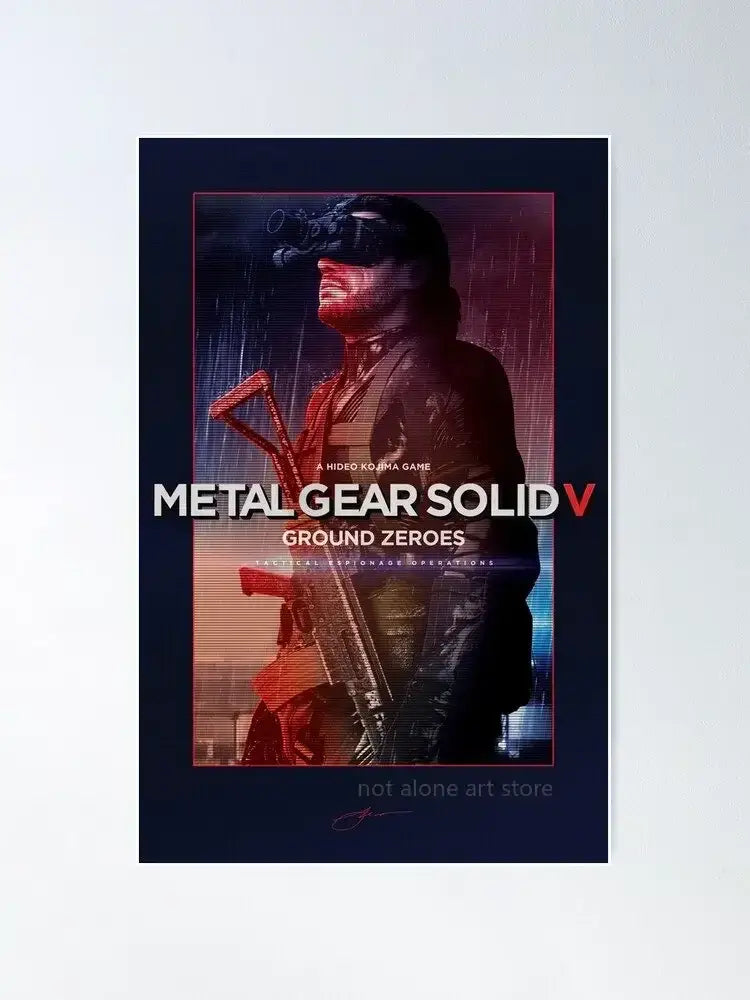 DecorBites™ Metal Gear Solid Art Poster - Canvas Print