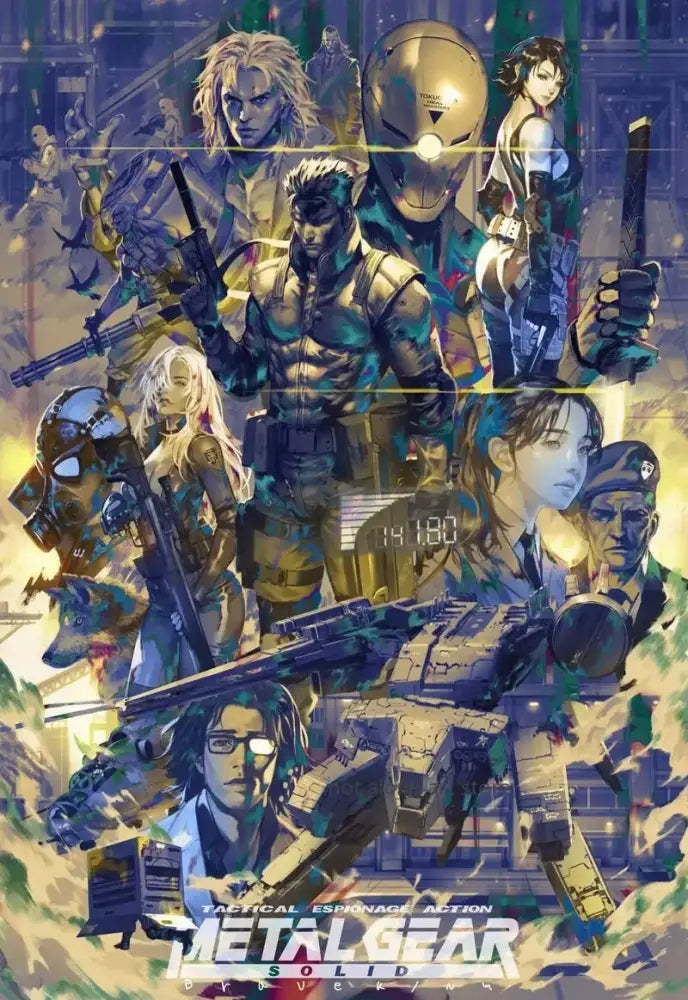 DecorBites™ Metal Gear Solid Art Poster - Canvas Print