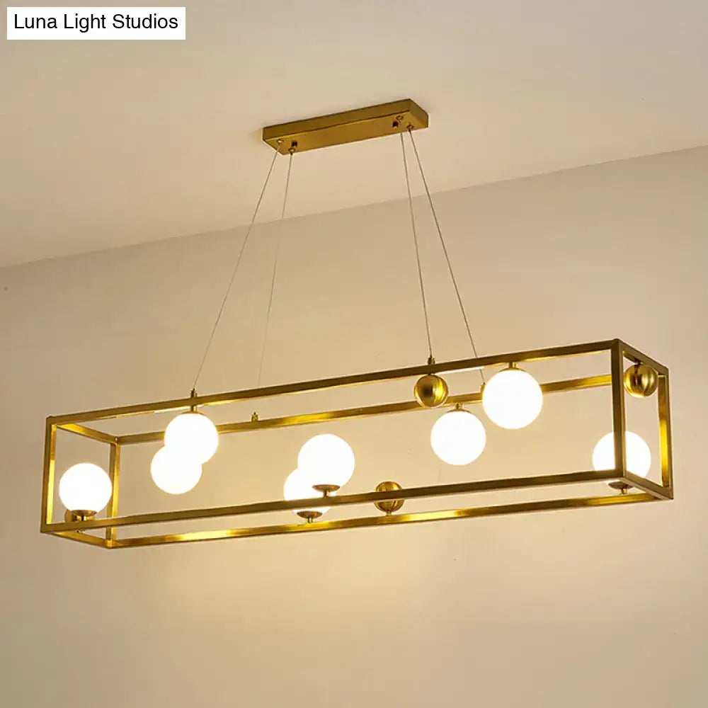 DecorBites™ Metal Pendant Light with Milk Glass Shade for Industrial Dining Rooms
