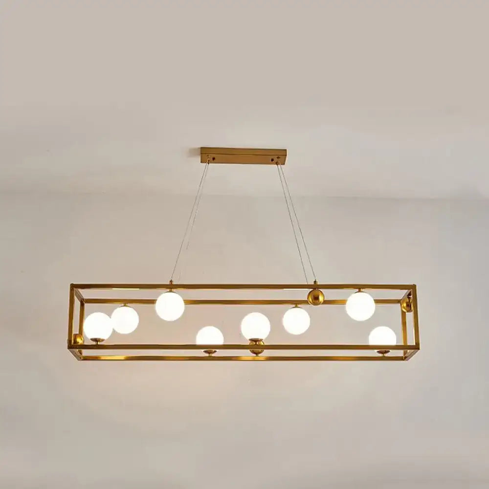 DecorBites™ Metal Pendant Light with Milk Glass Shade for Industrial Dining Rooms