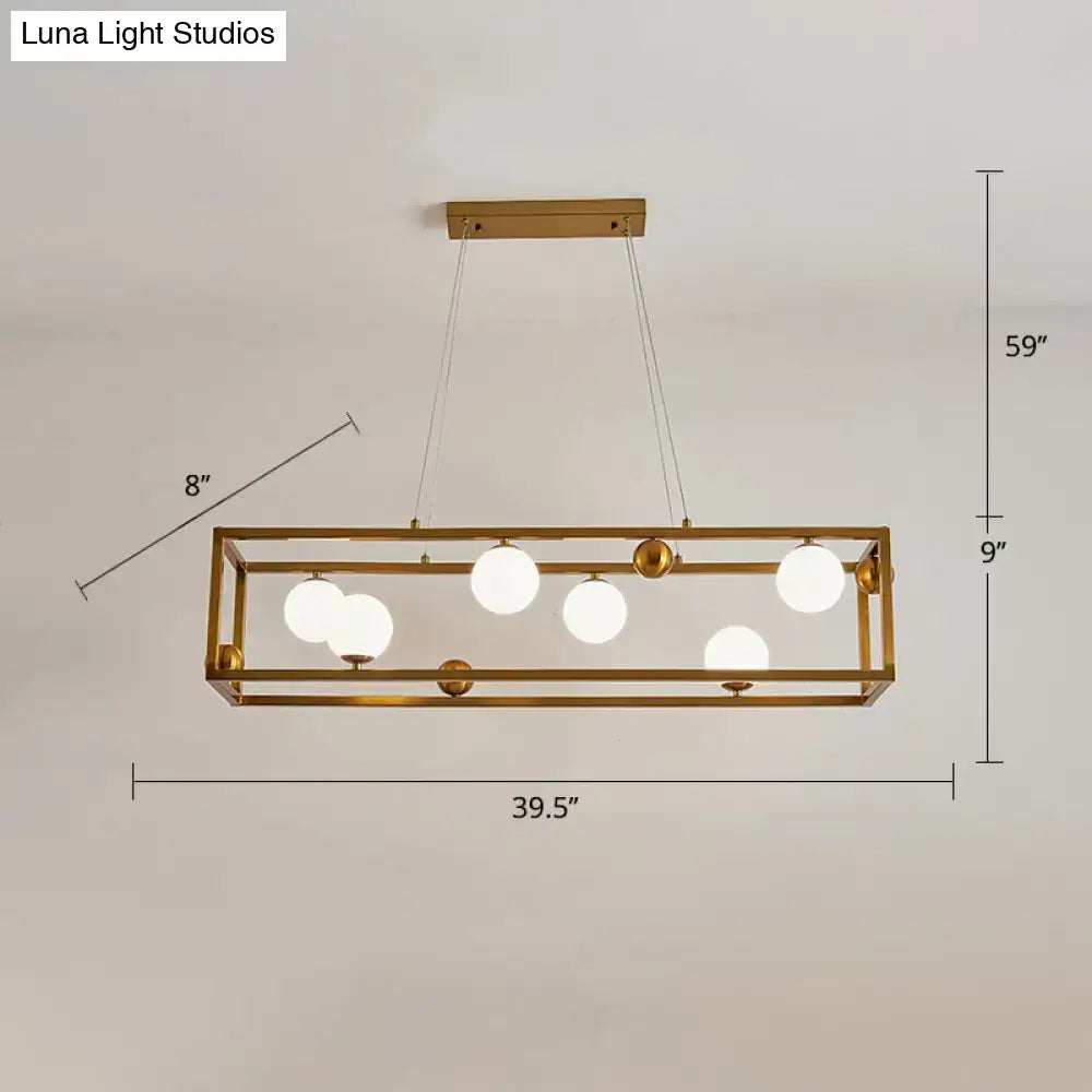 DecorBites™ Metal Pendant Light with Milk Glass Shade for Industrial Dining Rooms