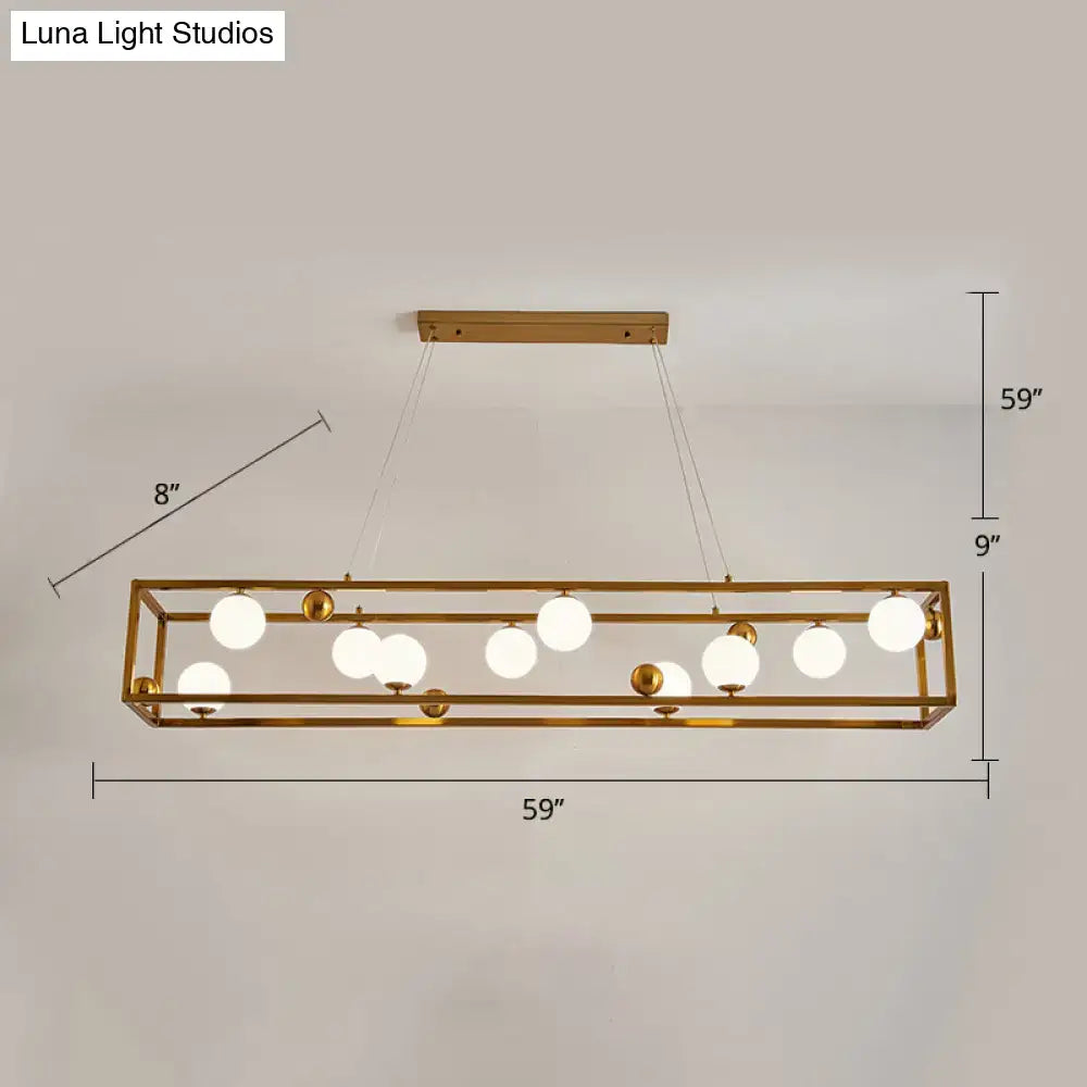 DecorBites™ Metal Pendant Light with Milk Glass Shade for Industrial Dining Rooms
