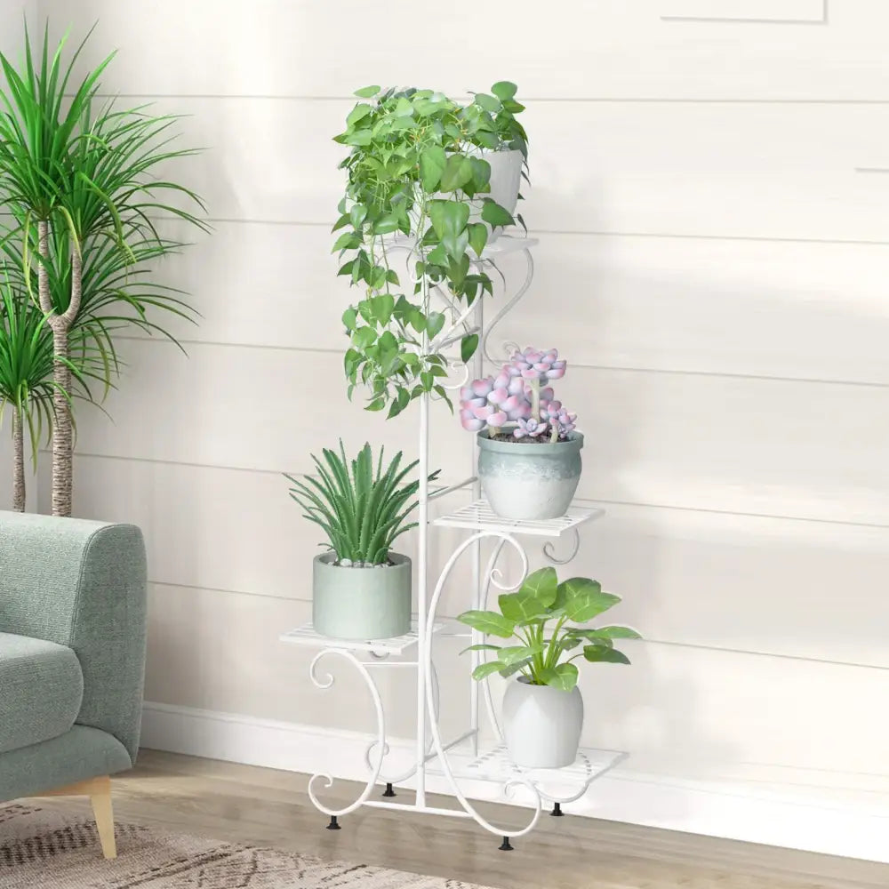 DecorBites™ Metal Plant Stand for 4 Flower Pots