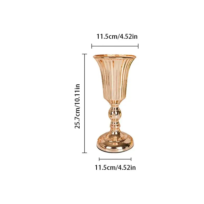 DecorBites™ Metal Trumpet Vase Wedding Centerpiece Decor