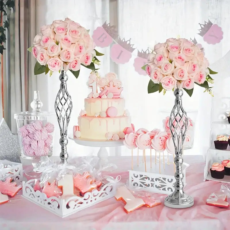 DecorBites™ Metal Vase Set for Special Occasions